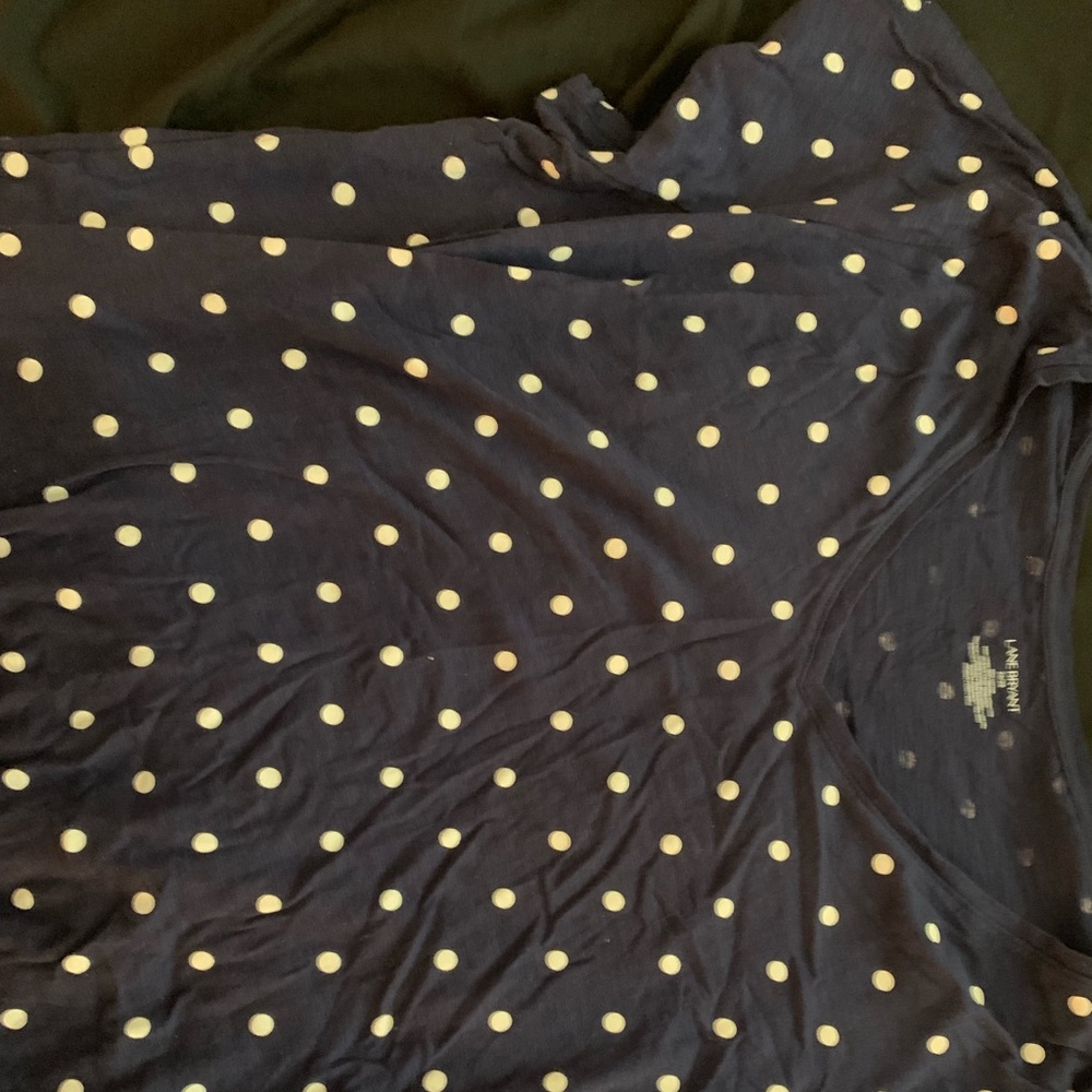Blue polka dot tee